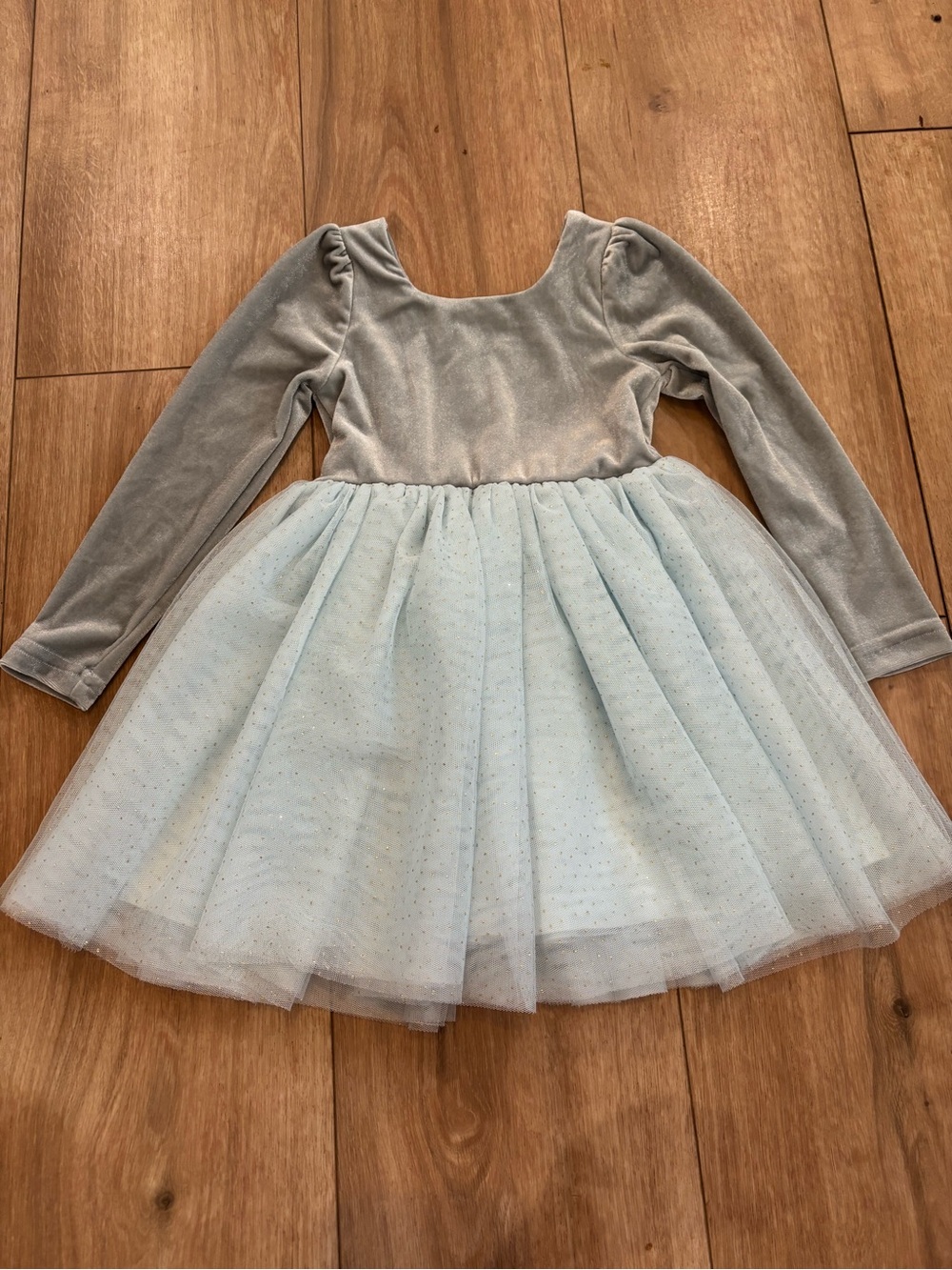 Velvet Light Blue/Tulle Sparkle Dance Dress by Velvet